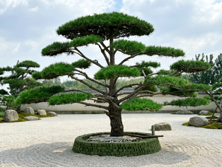 庭院景松