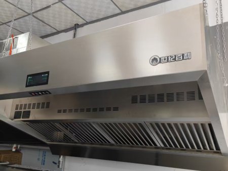 小型快餐连锁标准化配套，百利自清洁油烟一体机统一后厨配置