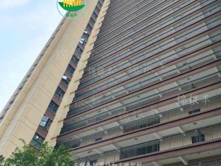 小区阳台围栏 高层锌钢栏杆_