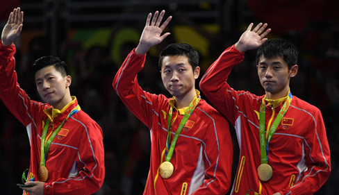 乒乓球男团决赛中国队夺冠视频