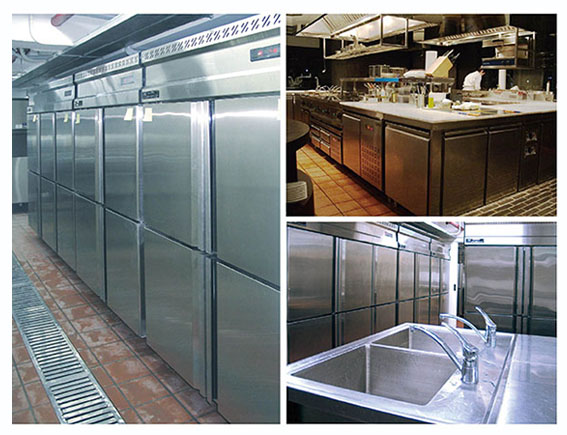 不锈钢六门风冷管冷立式冷藏冷冻冰箱 商用冰箱 酒店厨房冰箱