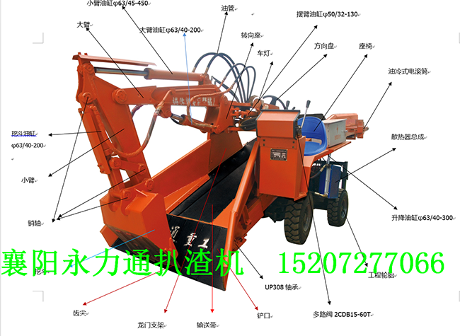 60型扒渣机各部件图析.png