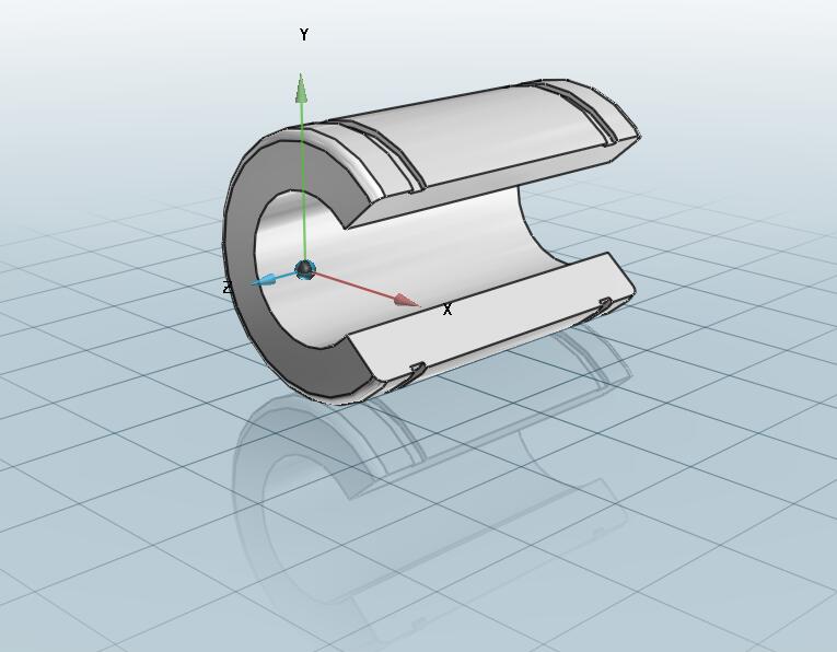 直柱型直线轴承 开口式3d.jpg