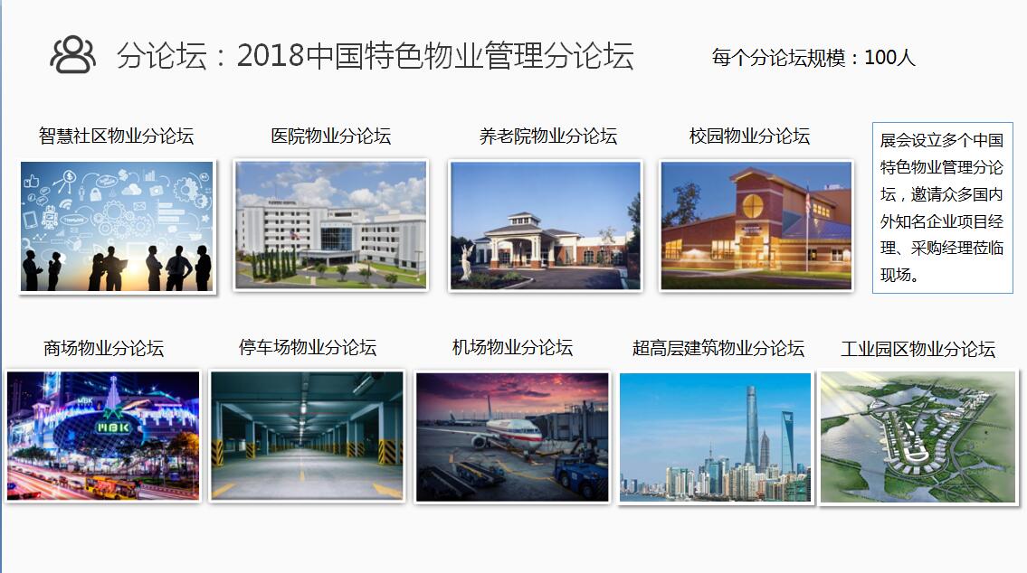 论坛 2018超高层建筑物业管理分论坛 2018工业园区物业管理分论坛