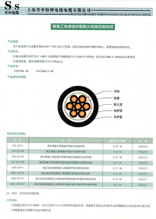 阻燃型电缆供应