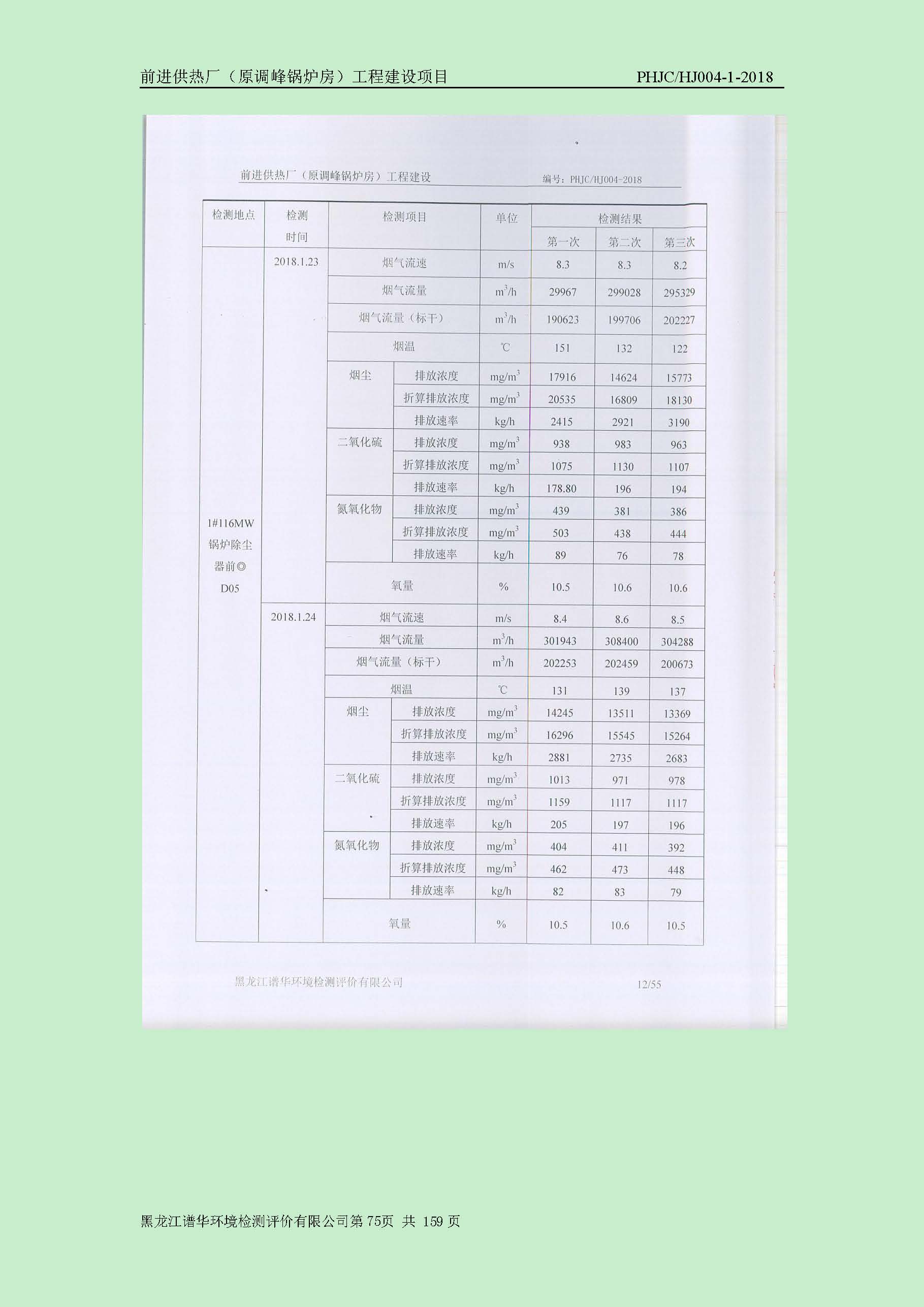 前进供热厂（原调峰锅炉房）工程建设项目环境保护验收|项目公示-黑龙江谱华环境检测评价有限公司