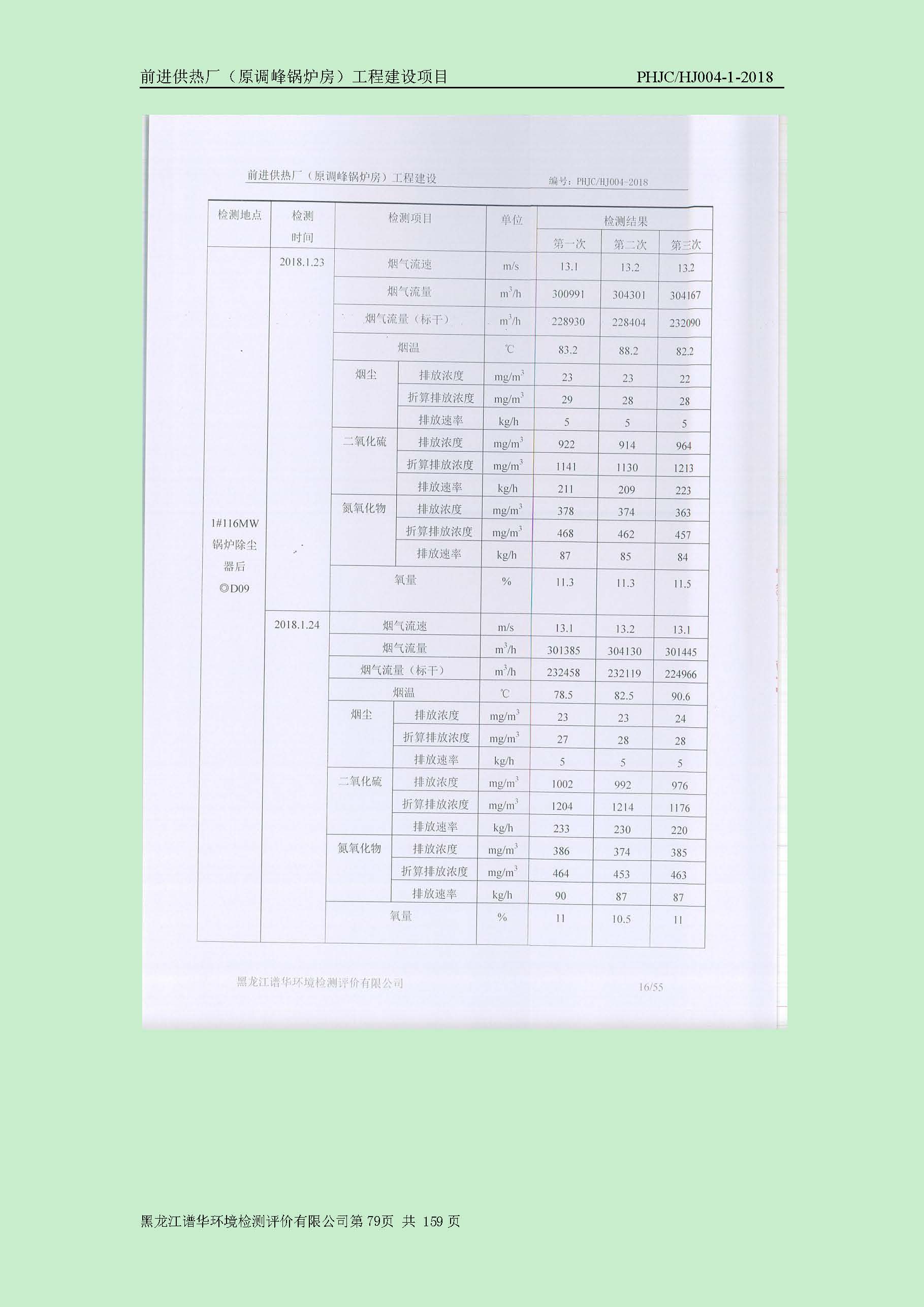 前进供热厂（原调峰锅炉房）工程建设项目环境保护验收|项目公示-黑龙江谱华环境检测评价有限公司