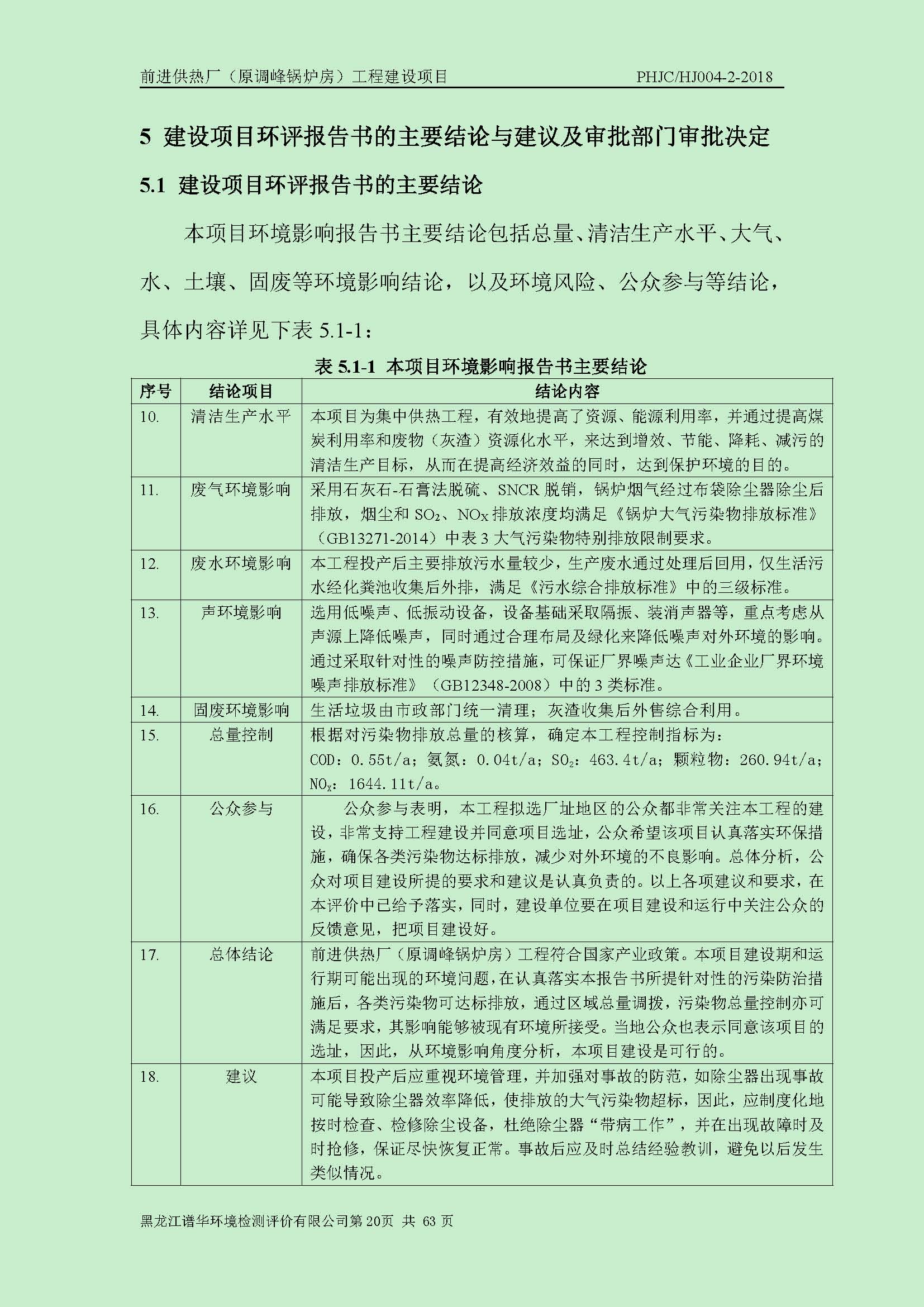 前进供热厂（原调峰锅炉房）工程建设项目环境保护验收|项目公示-黑龙江谱华环境检测评价有限公司