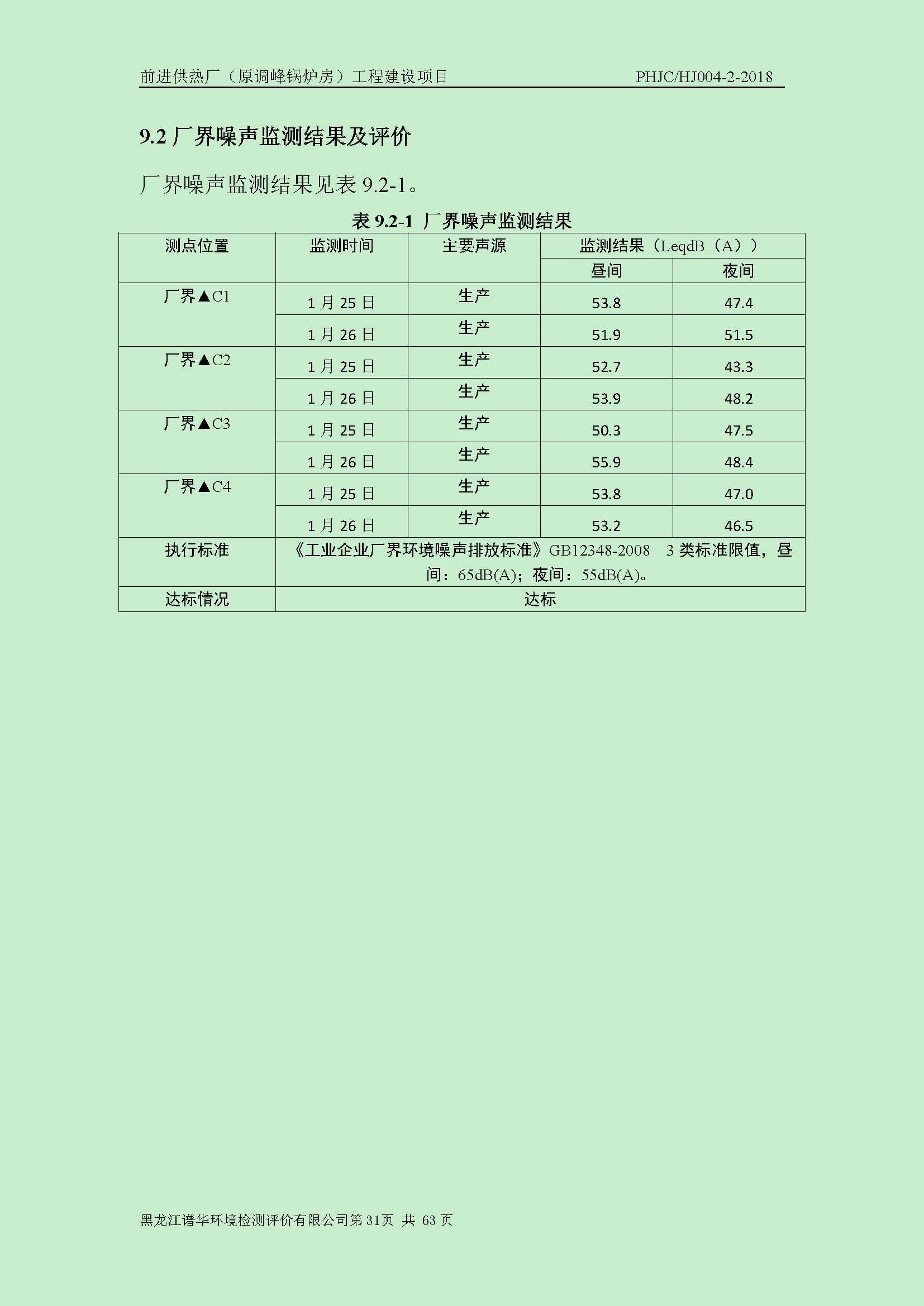 前进供热厂（原调峰锅炉房）工程建设项目环境保护验收|项目公示-黑龙江谱华环境检测评价有限公司