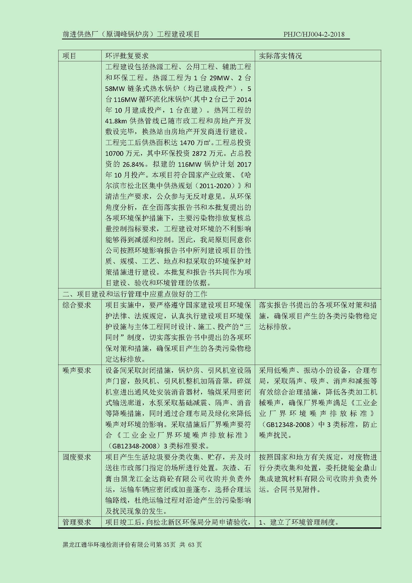 前进供热厂（原调峰锅炉房）工程建设项目环境保护验收|项目公示-黑龙江谱华环境检测评价有限公司