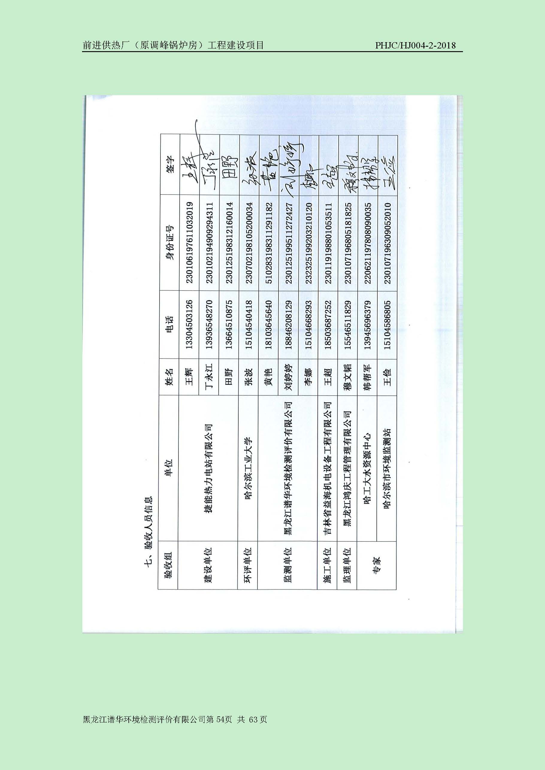 前进供热厂（原调峰锅炉房）工程建设项目环境保护验收|项目公示-黑龙江谱华环境检测评价有限公司