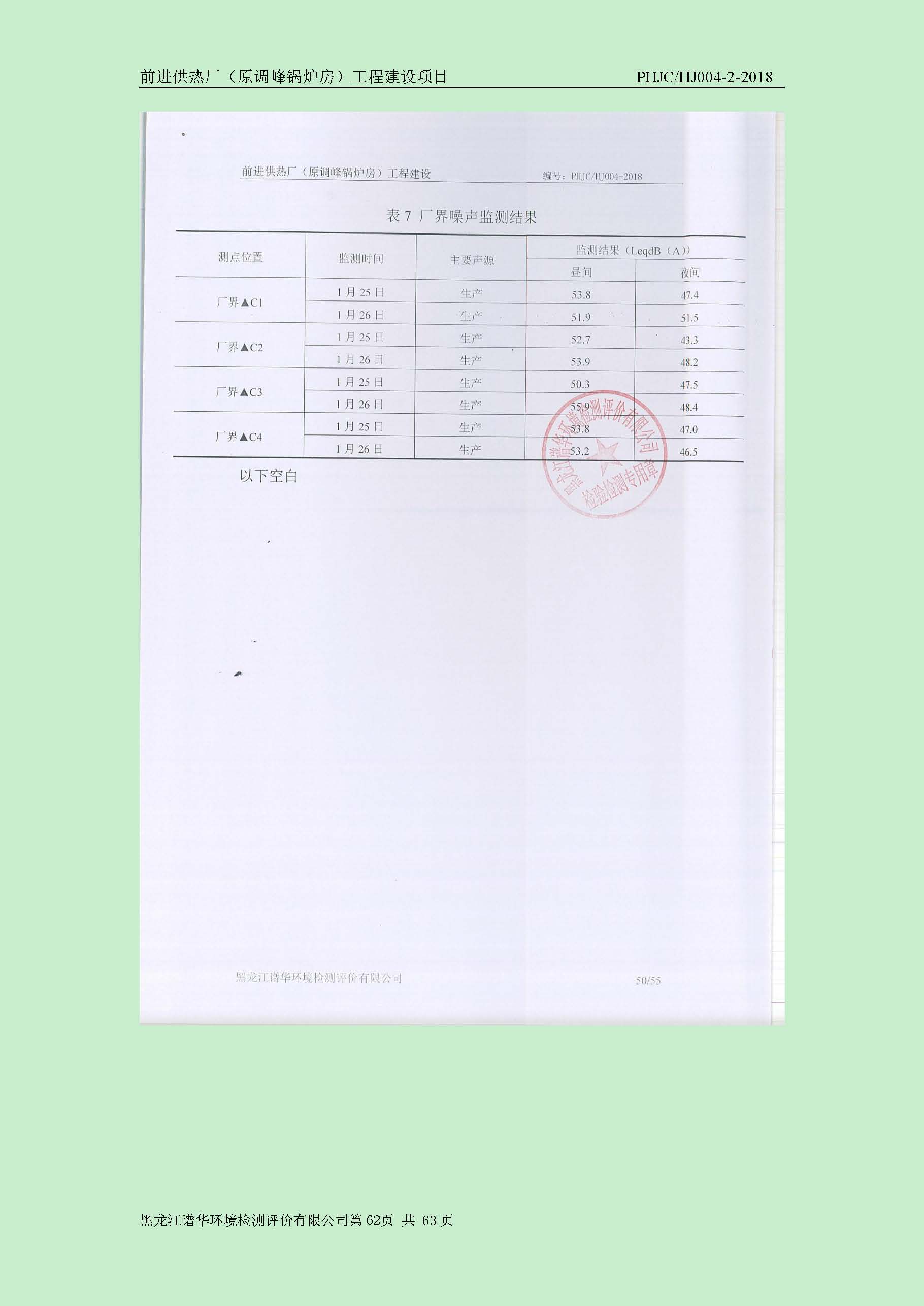 前进供热厂（原调峰锅炉房）工程建设项目环境保护验收|项目公示-黑龙江谱华环境检测评价有限公司