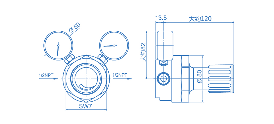 LE81|二级减压阀-南京昊盛实验仪器有限公司