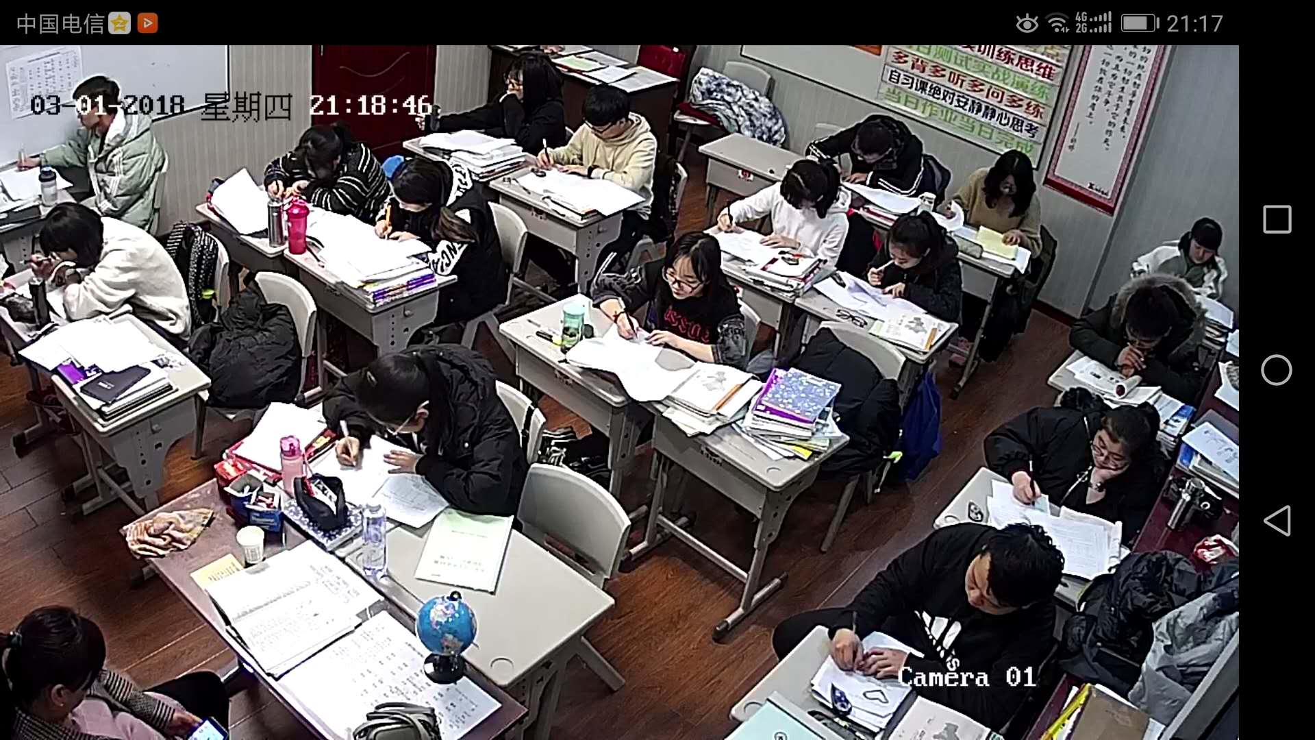 行知小班晚自习，真的很安静！|学校动态-太原行知小班艺考培训学校