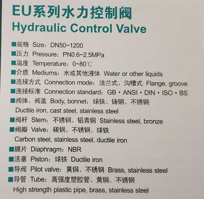 EU系列遥控浮球阀 水箱高度控制阀 水箱水位差控制阀|天津塘沽瓦特斯阀门-厦门市同安区达柏林五金经营部