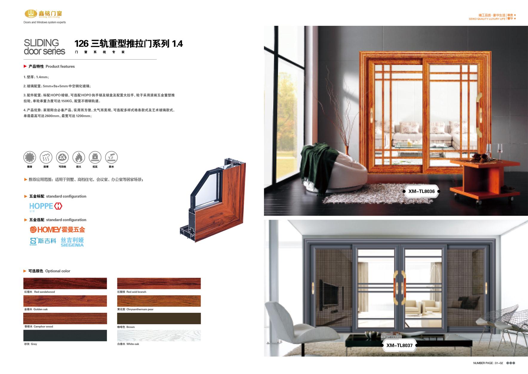 126系三轨重型推拉门