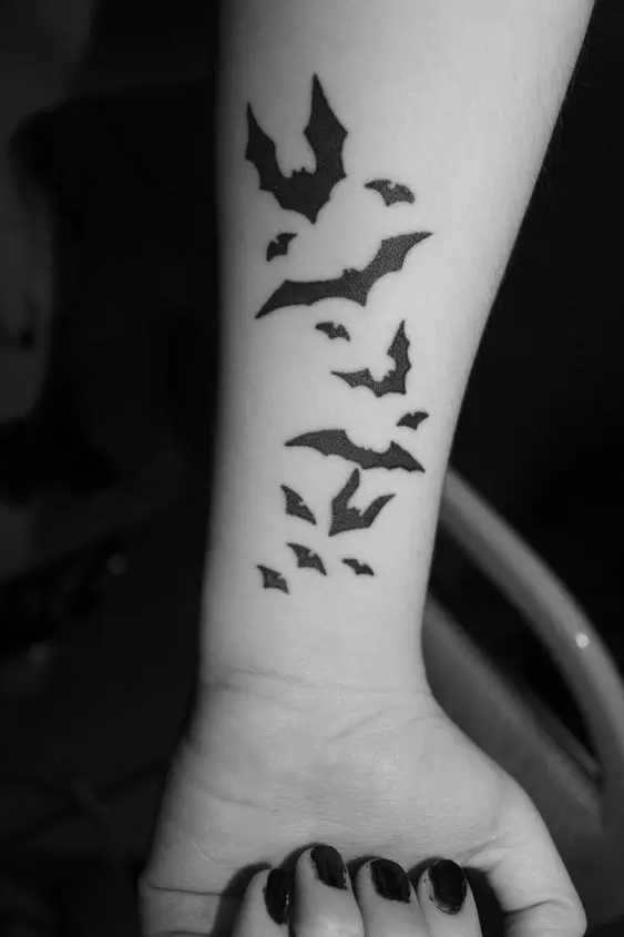蝙蝠纹身图案