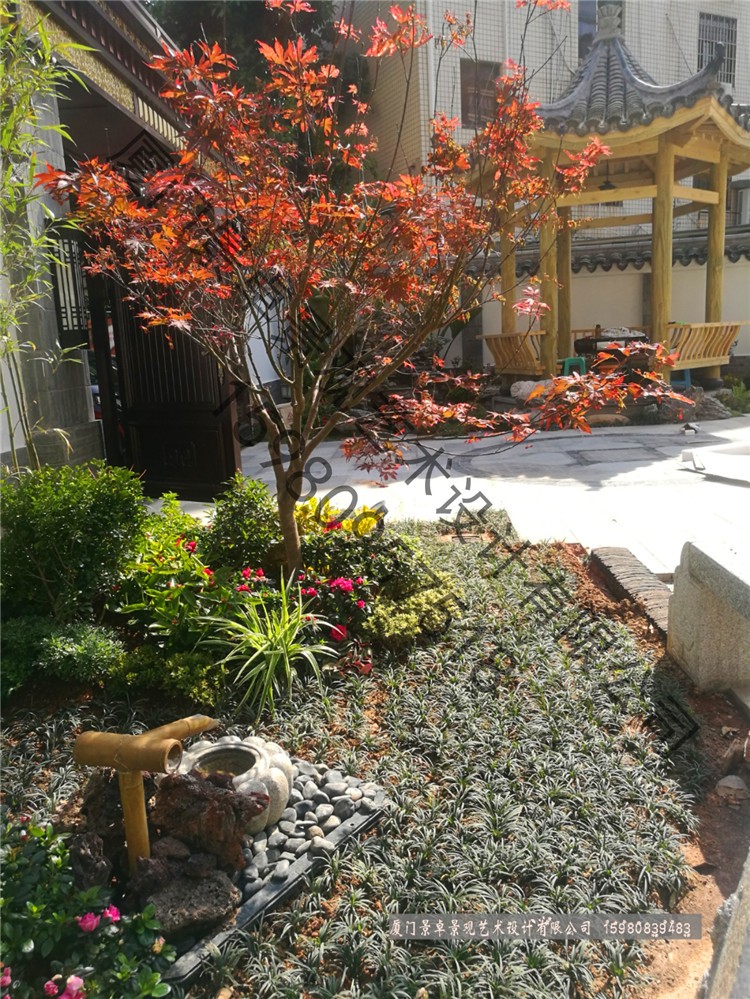古龙明珠某别墅花园（中式风格）|案例分享-厦门景卓景观设计工程有限公司