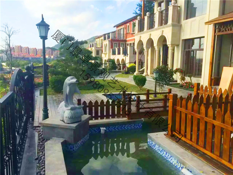 晋江紫湖国际某别墅花园（现代中式）|案例分享-厦门景卓景观设计工程有限公司