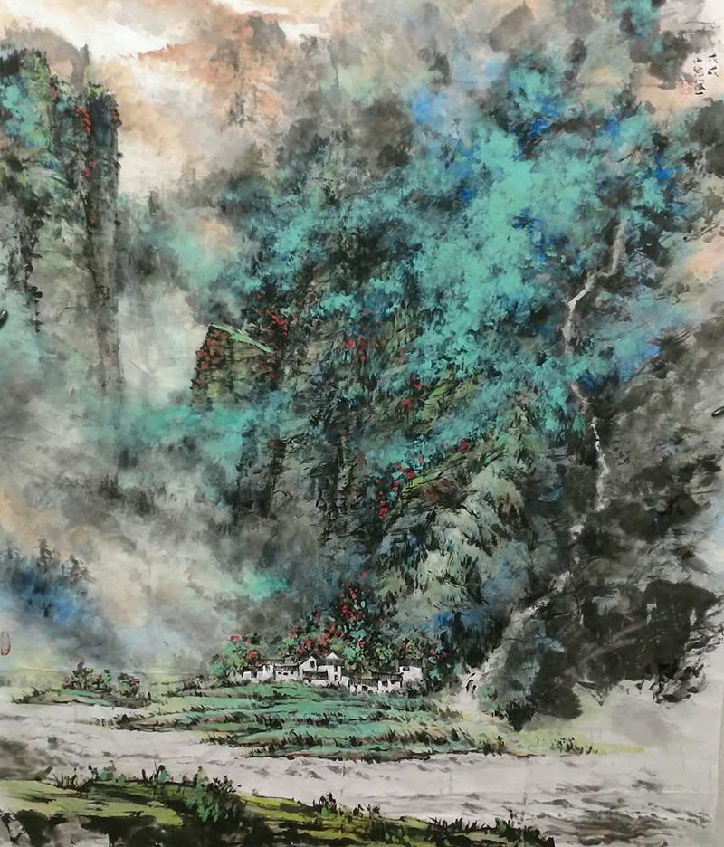 山河水 生宣纸150X120CM 12000元.jpg
