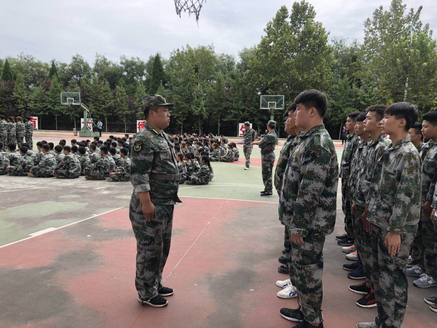 2018年9月份为烟草中专18级新生进行培训|公司动态-山东坤安保安服务有限公司