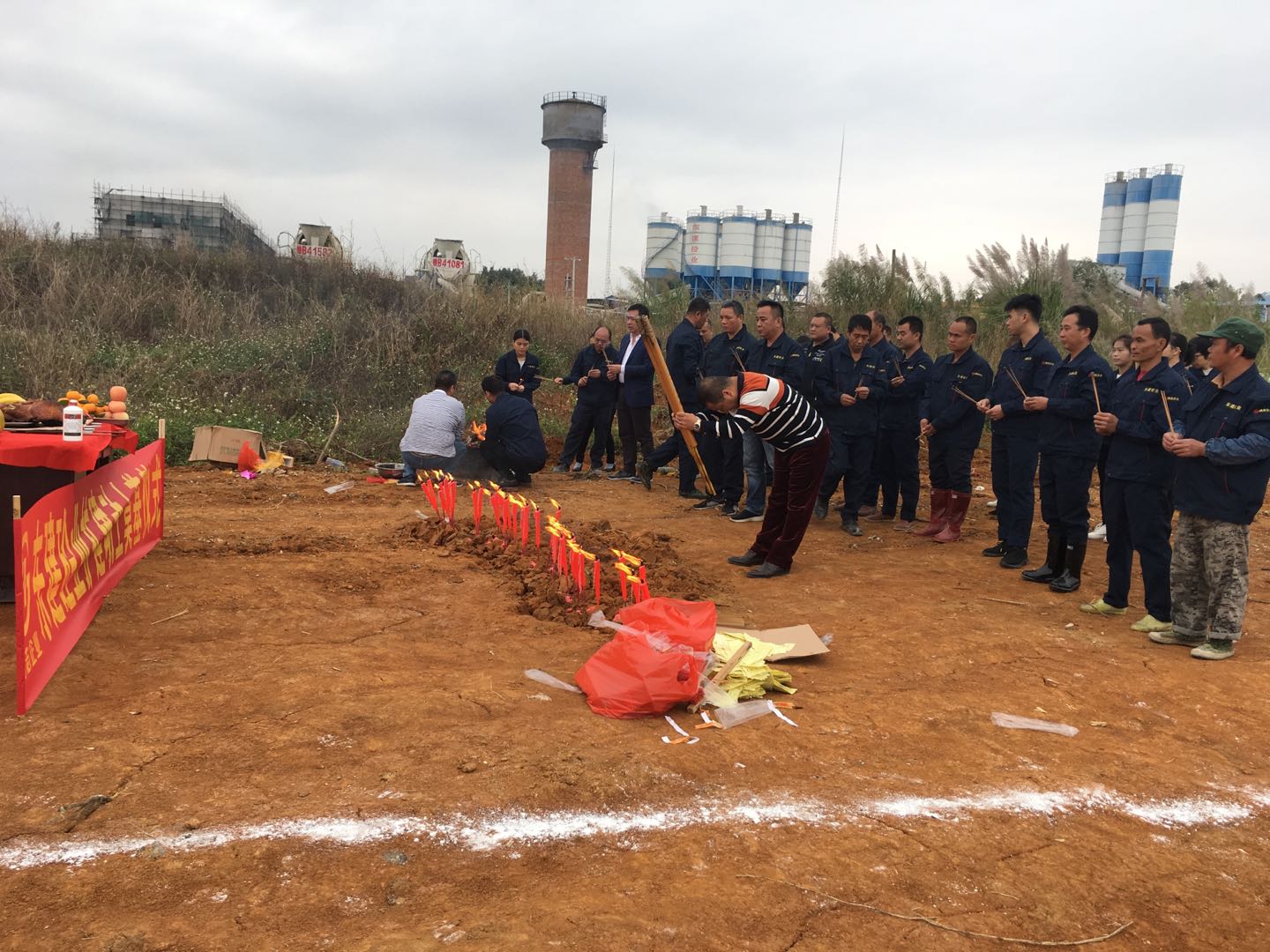 东建砼业扩建动土奠基仪式|行业资讯-广西鸿志新材料有限公司