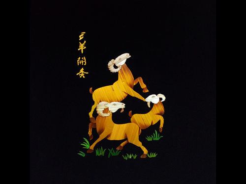 树脂画框麦秆画