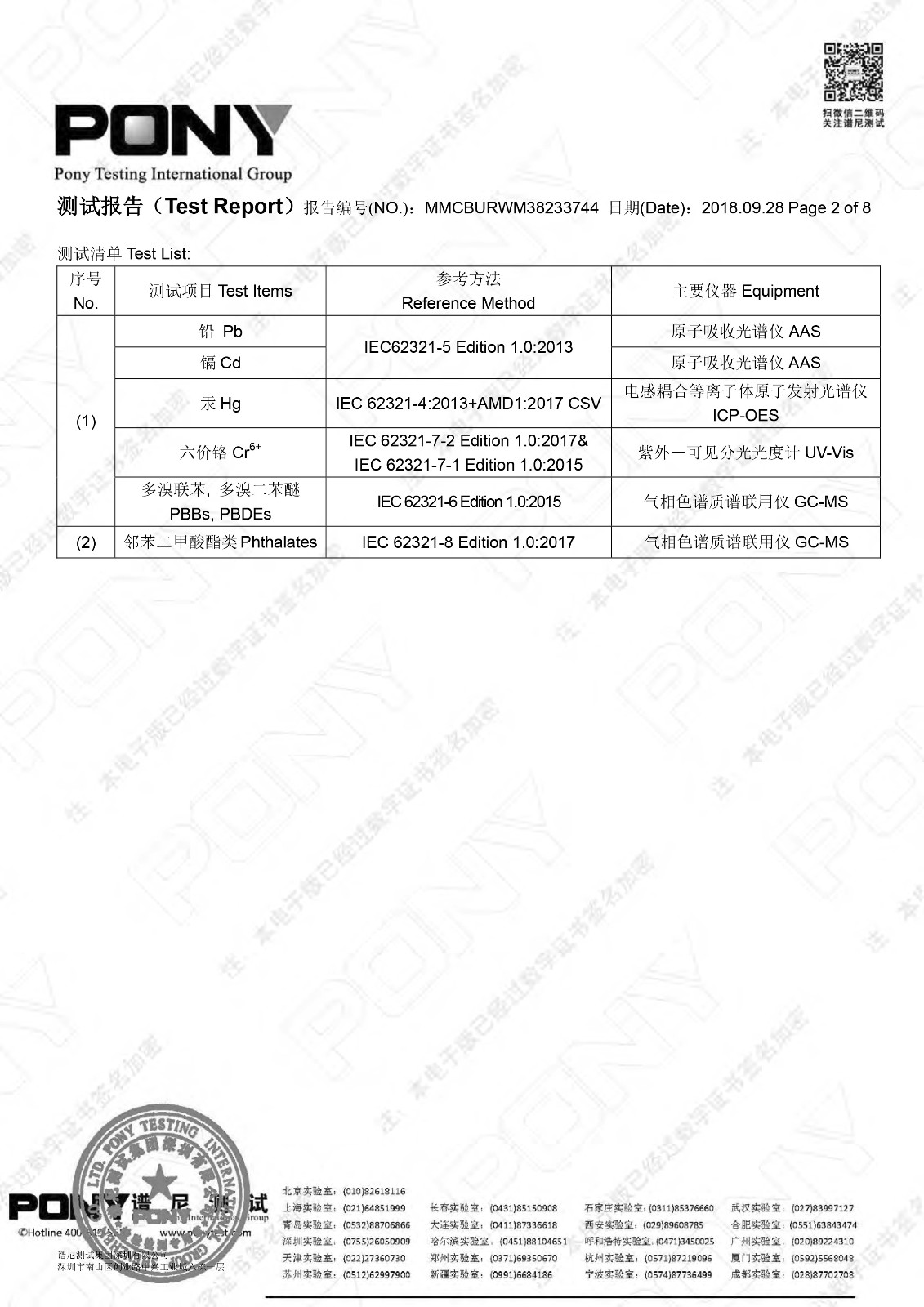 2018.11高壓瓷介電容 ROHS 2.0 六項+四項鄰苯