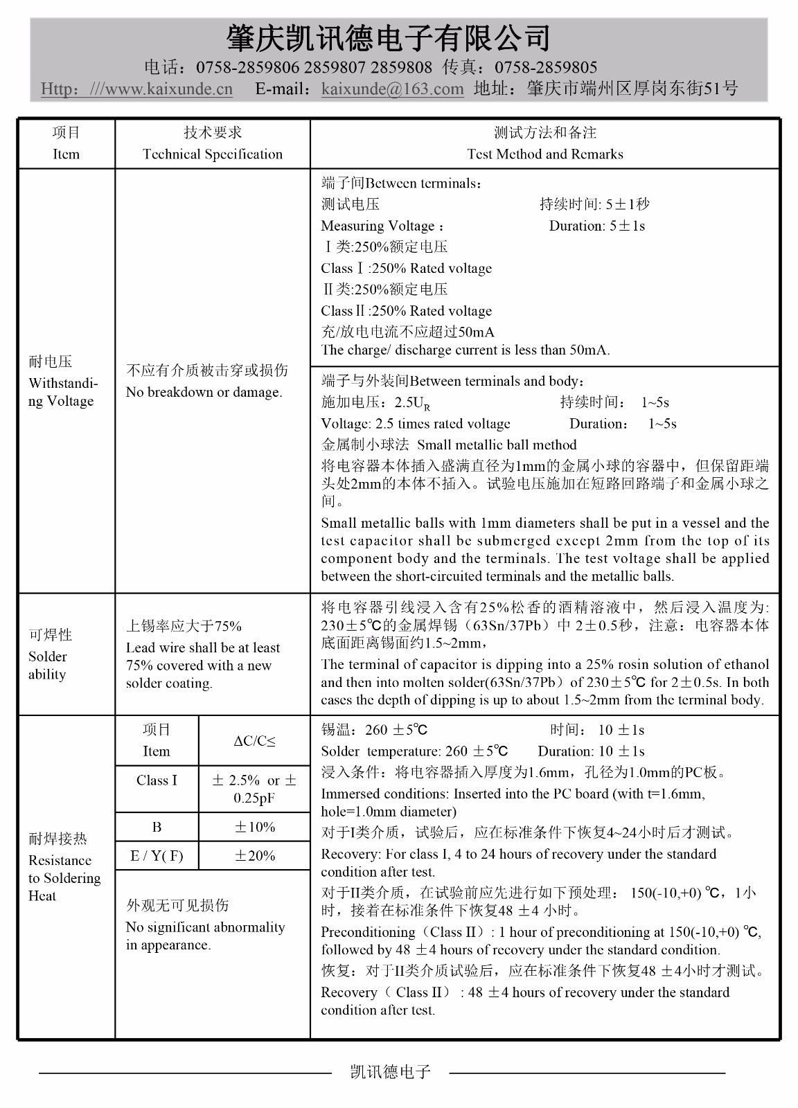 軸向獨石電容器