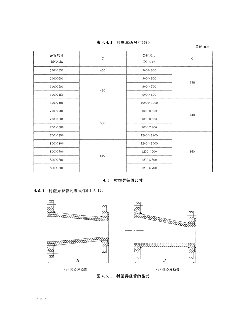 HG/T20538-2016《衬塑钢管和管件选用系列》