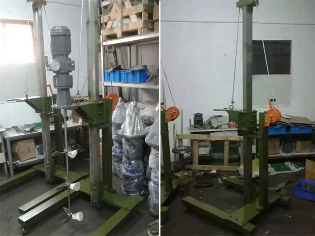 可移动滑轨升降架