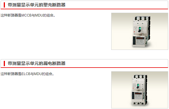 測量顯示單元斷路器