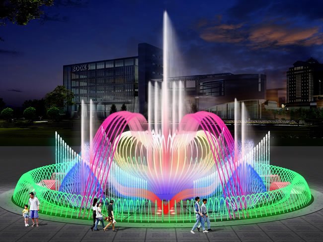 哈尔滨音乐喷泉效果图
