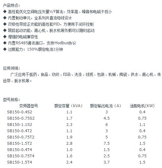 SB150系列變頻器