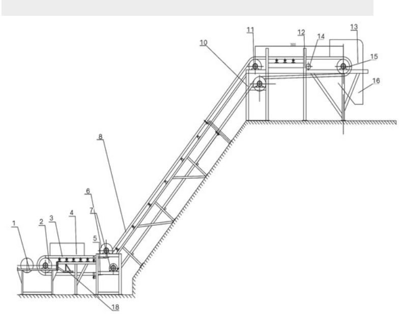 大倾角皮带输送机