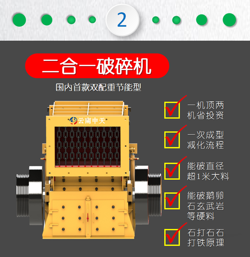 日产3500吨二合一石灰石生产线