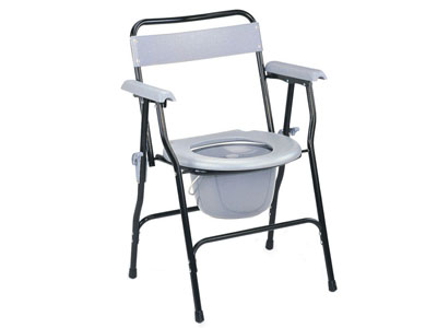 Commode chair foldable