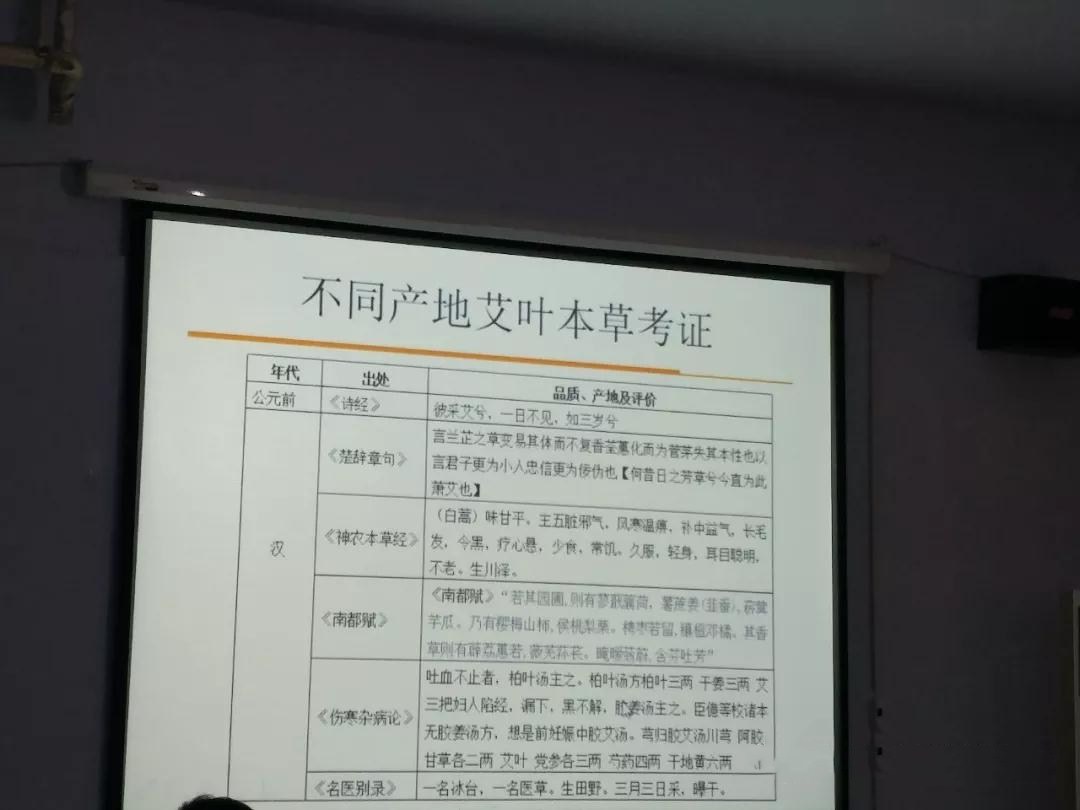 市中医药发展局举办艾叶研究报告会