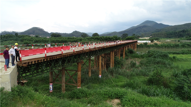 中交一公局厦门工程有限公司漳武高速南靖段A1标鸿砵大桥2号钢便桥