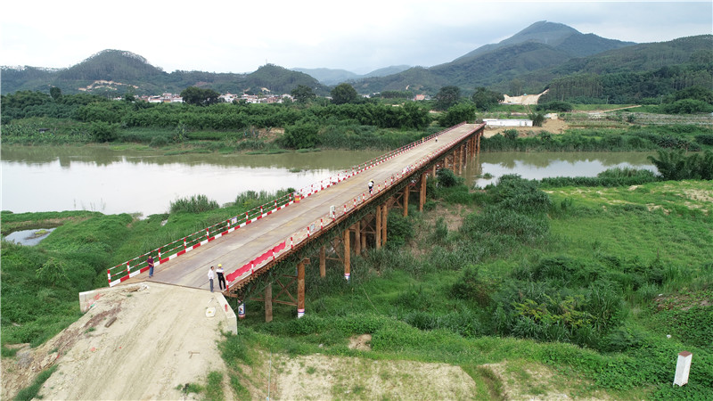 中交一公局厦门工程有限公司漳武高速南靖段A1标鸿砵大桥2号钢便桥