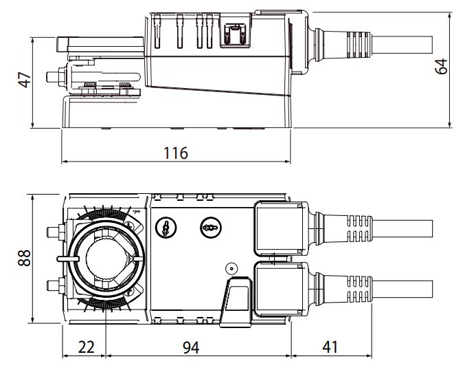RDAB5-24无弹簧复位风门执行器