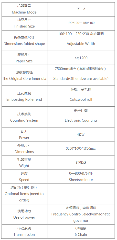 普通餐巾紙機