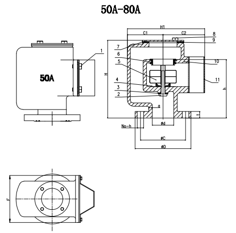 JIS-KS91A-121 Marine Cast Iron/Ductile Iron Air Vent Head/Air Pipe Head 5K