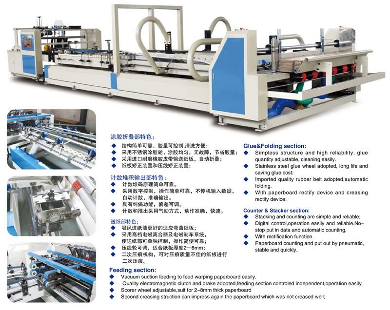 Automatic folder gluer machine