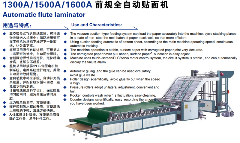 Automatic flut laminator
