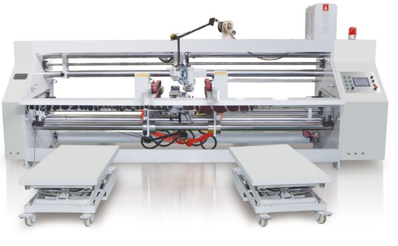 双片式钉箱机 Semi-auto stitcher machin