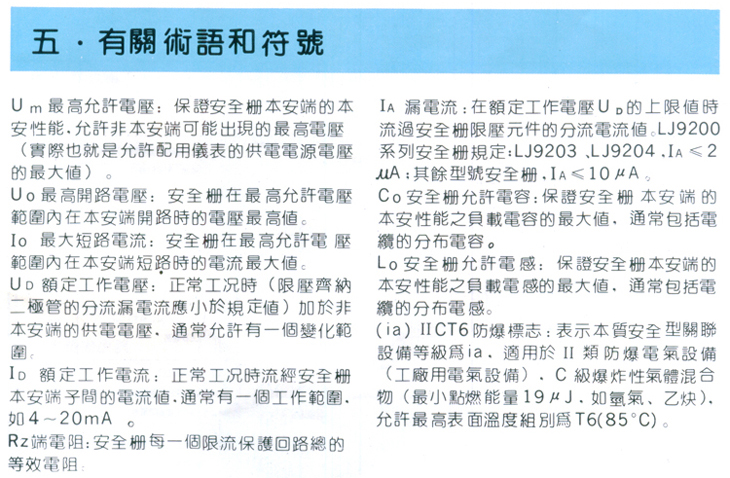 9200齐纳安全栅产品及参数
