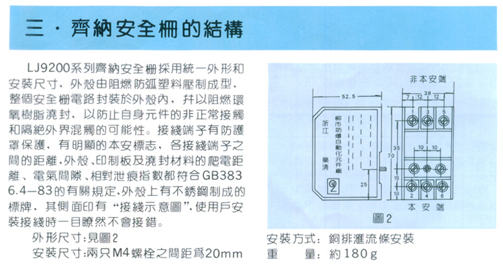 The structure of the zener safety grid