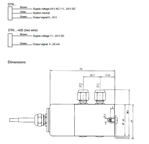 DTK100液体和气体压差变送器