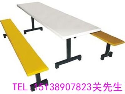 郑州不锈钢连体餐桌椅